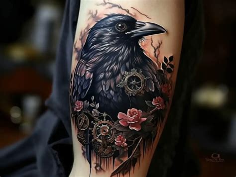 Raven Tattoo Meaning And Symbolism (Wisdom + Protection)