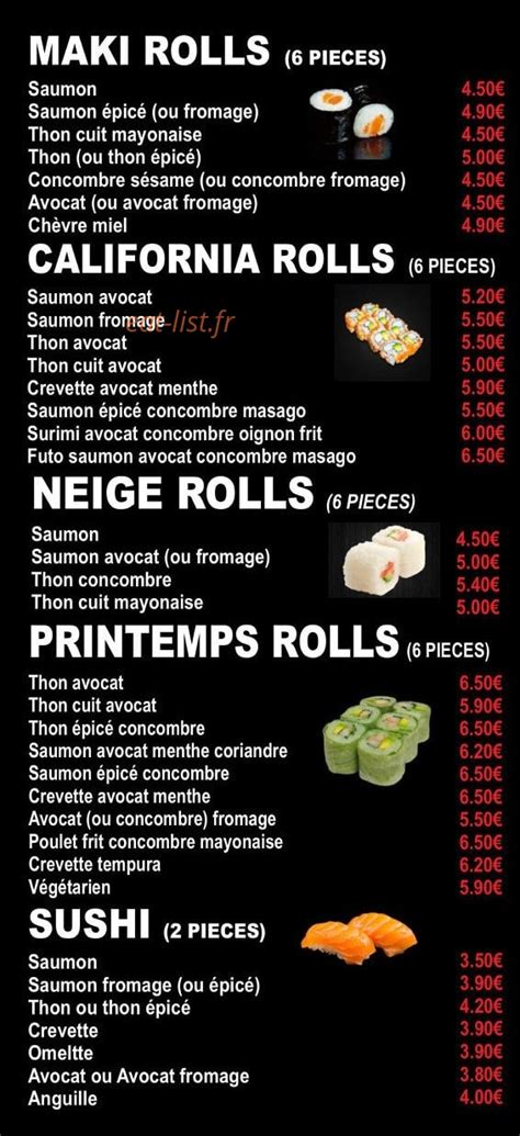 Kichi Sushi à Thones menu et photos