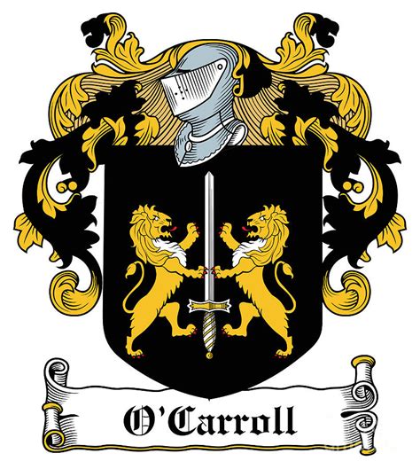 Ocarroll Coat Of Arms Irish Digital Art By Heraldry Pixels