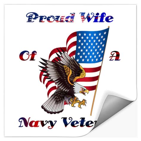 Womens Proud Wife Of A Navy Veteran Patriotic Shir Sold By Atrocity