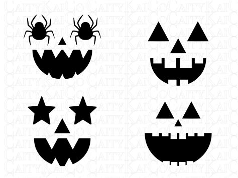 Pumpkin Face Svg Bundle Of 32 Halloween Svg Bundle Jack O Etsy