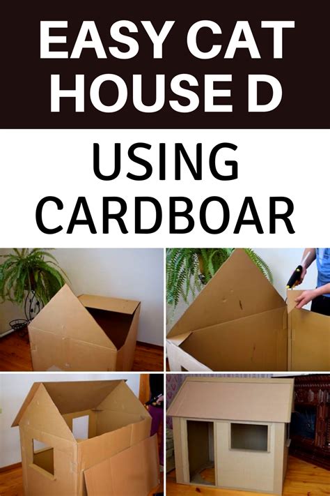 This Video Tutorial On How To Make An Easy Cat House Using Cardboard