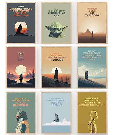 Star Wars Poster Star Wars Minimalistic Poster Star Wars - Etsy