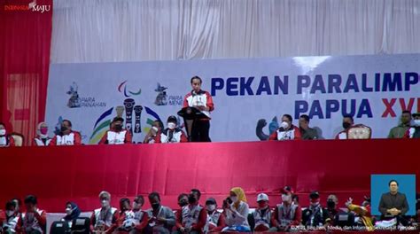 Presiden Jokowi Tutup Peparnas XVI Papua 2021 Okezone Sports