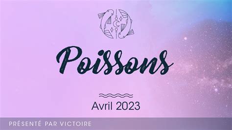 Horoscope Poissons Avril Youtube