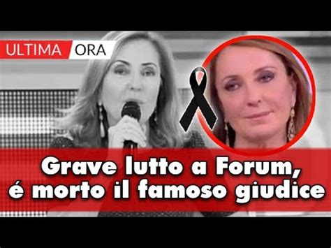 Gravissimo lutto a Forum Barbara Palombelli in lacrime É morto poco