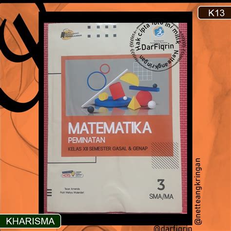 Jual LKS Matematika Peminatan Kelas 12 Semester 1 2 SMA MA K13 Rev