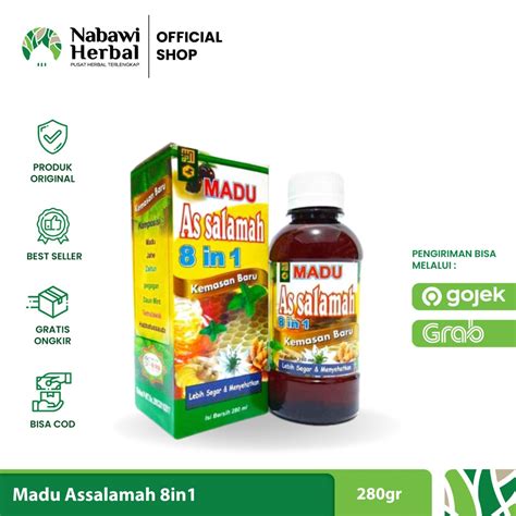 Jual As Salamah Madu Batuk Flu Demam Assalamah 8 In 1 280gr Shopee