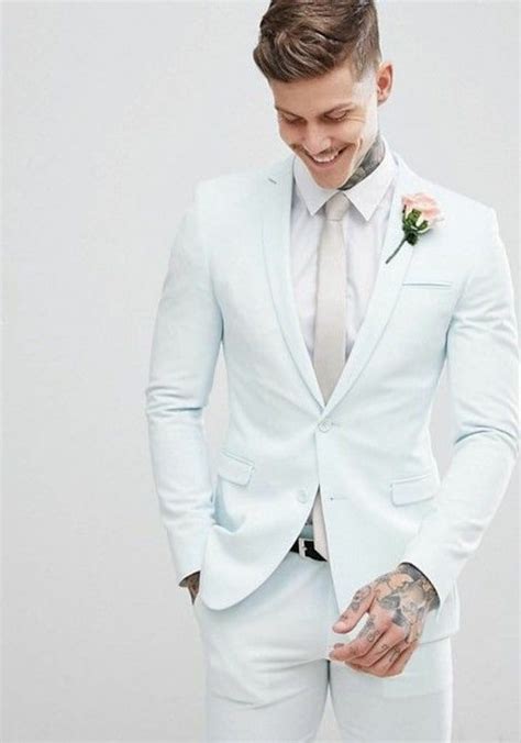 Men Suits Formal Fashion White Suit Wedding Wear 2 Piece Suit For Men