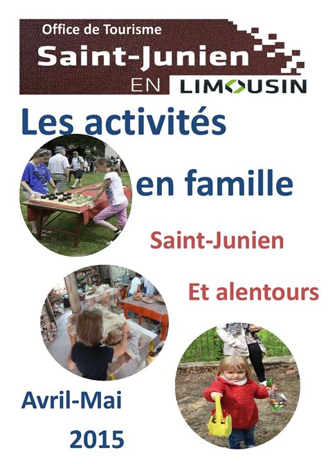 Calam O Brochure Activit S En Famille Avril Mai