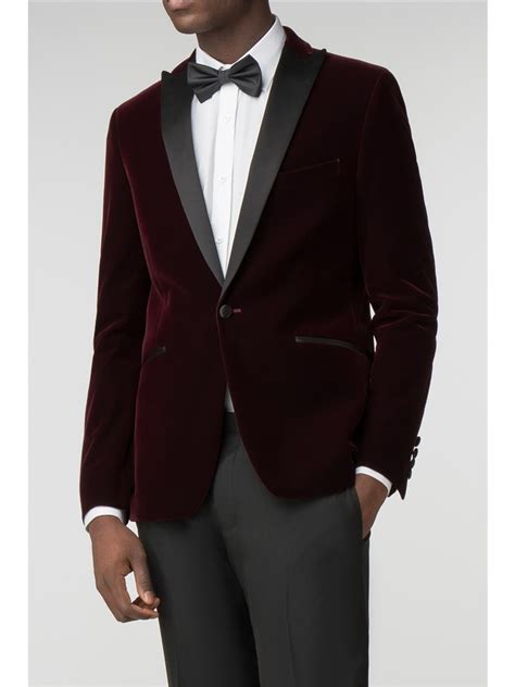 Limehaus Merlot Velvet Slim Fit Dinner Suit Suit Direct