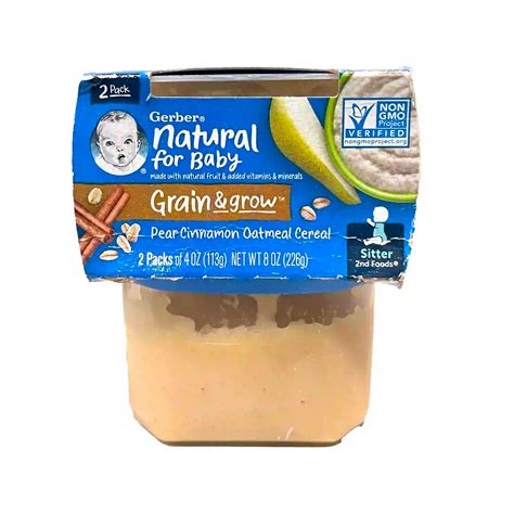 Buy Gerber Oatmeal Cereal Puree With Pear And Cinnamon Online In India