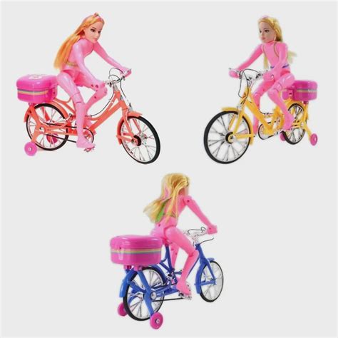 Boneca Ciclista Articulada Musical Anda E Luz Brinquedo Submarino