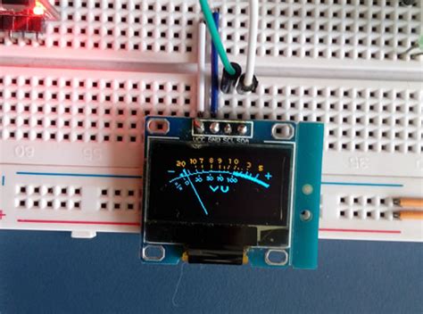 Projeto Criando Um Vu Meter Anal Gico Arduino E Display Oled