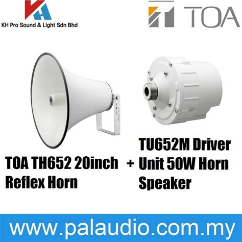 Toa Th Inch Reflex Horn Tu M Driver Unit W Horn Speaker