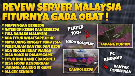 GTA SAMP SERVER MALAYSIA ROLEPLAY FITURNYA BANYAK DAN BIKIN BETAH