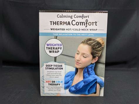 Calming Comfort Therma Comfort Weighted Hot Cold Neck Wrap 3 Lb Weight Dutch Goat