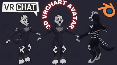 Do Custom Vrchat Avatar Furry Fursona 3d Model For Vr Vtuber Animaze