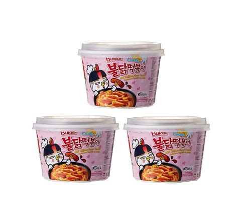 Buldak Tteokbokki Korean Rice Cake Instant Korean Snack Tteok