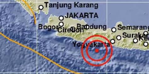 Gempa Bermagnitudo 5 Guncang Cilacap