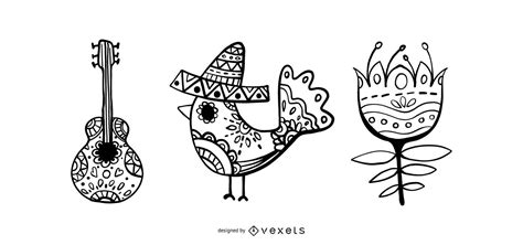 Hispanic Heritage Month Vector Set Vector Download