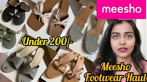 Meesho Footwear Haul Under 200 Meesho Footwear Haul Footwear