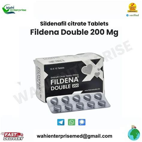 Fildena Double 200 Mg Tablet At Rs 55 Stripe In New Delhi Id 2851117100830