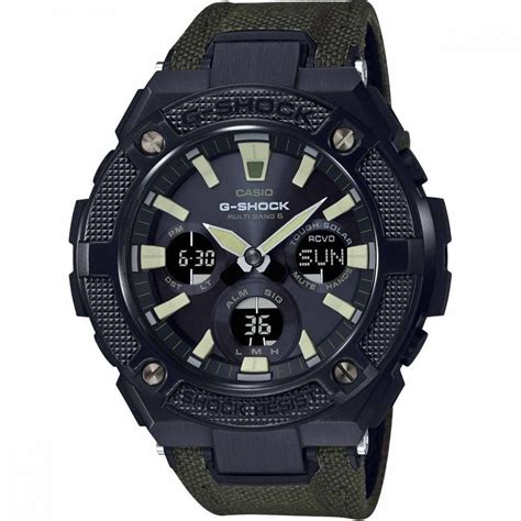 Casio G Shock G Steel Men S Khaki Military Solar Watch Watches From