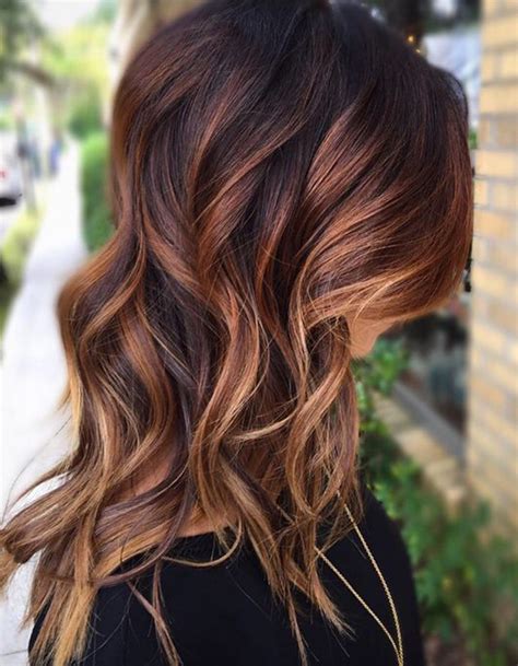 Balayage Cuivr Sur Brune Balayage Cuivr Le Reflet Chaud Adopter