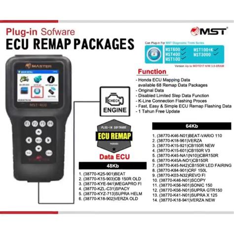 Scanner Motor Injeksi Master Zeus Mst P Merk Motor Diagnostik