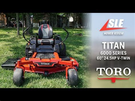 Review Of Toro 75303 Titan 6000 Series 60 Zero Turn Mower 24 5HP V