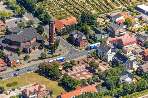 Beelen aus der Vogelperspektive Kirchengebäude der katholischen