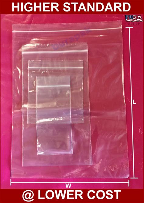 1000 4 Mil 2x3 Zip Lock Reclosable Clear Poly Bag Zipper Seal Top Plastic Bags Ebay