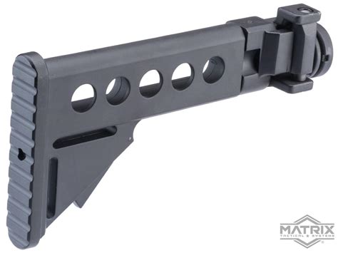 Matrix Lr300 5 Position Folding Stock For Lr300 And M4 Series Aeg Rifles