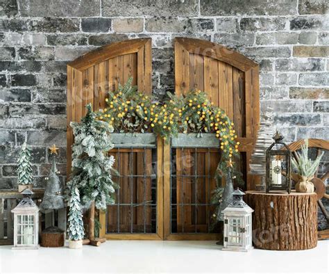 Kate Christmas Tree Wood Barn Door Backdrop Designed By Emetselch