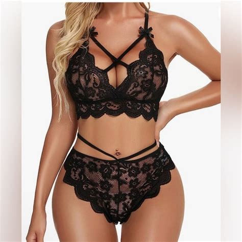 Manifin Intimates Sleepwear Nwot Namifin Women Lingerie Set Lace Bralette And Panty Set