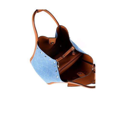 Bolso Shopper Lola Casademunt Modelo Jeans Logotipado Detalle