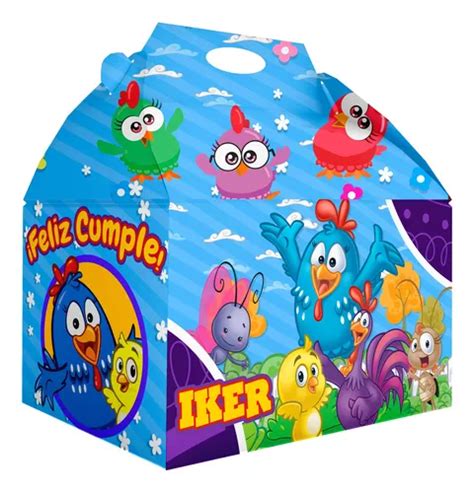 Caja Dulcera Bolo Fiesta Infantil Gallina Pintadita Env O Gratis