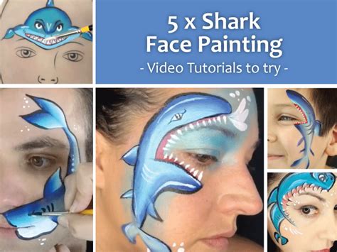 5 Shark Face Paint Designs to Try - Face Paint Shop Australia