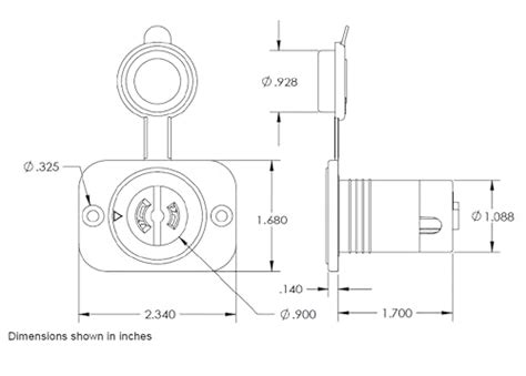 Marinco 12VCPS2 2 Wire ConnectPro Receptacle And Plug Combo 40 Black