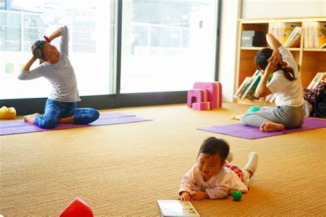 子連れok！ママのためのアロマヨガ ワークショップ イベント 延岡市駅前複合施設 エンクロス