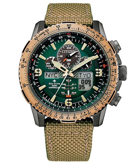 Rel Gio Masculino Citizen Promaster Skyhawk Eco Drive Cinza Tz G