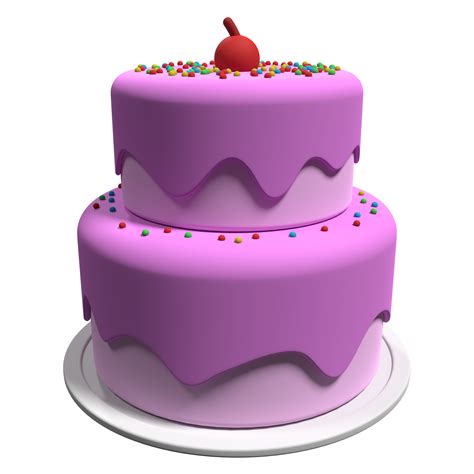 3d Cake With Transparent Background Realistic Birthday Cake Holiday