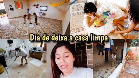 Faxina Na Sala Cozinha Banheiro Deixando A Casa Limpa Para O Final De