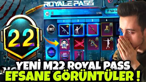 YENİ M22 ROYAL PASS EFSANE GÖRÜNTÜLER M22 RP 1 50 ÖDÜLLERİ M22