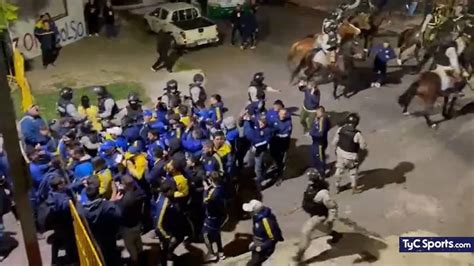 Video Graves Incidentes Entre Hinchas De Boca Y La Polic A De Uruguay