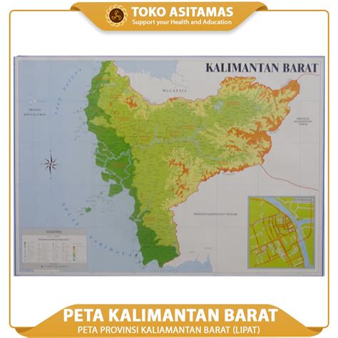 Jual Peta Provinsi Kalimantan Barat Lipat Shopee Indonesia