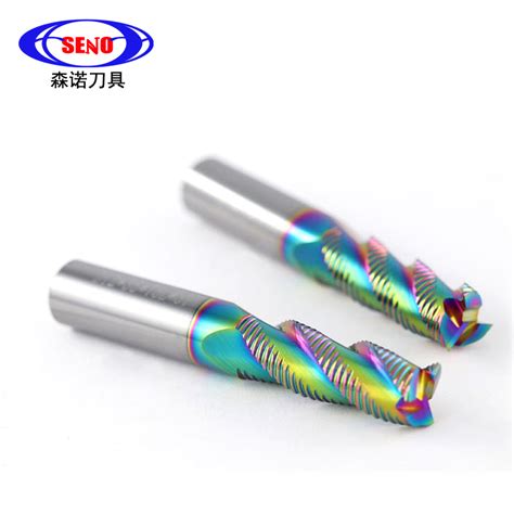 Flute Square End Mill For Aluminum Applications Dlc Coating Cnc