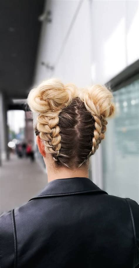 Upside Down French Braid Bun For Wedding