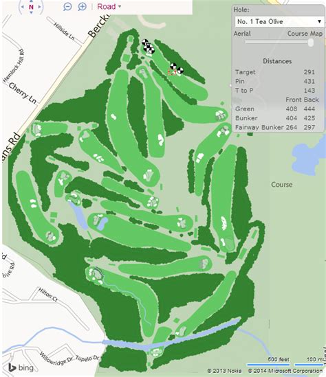 Masters Golf Course Map